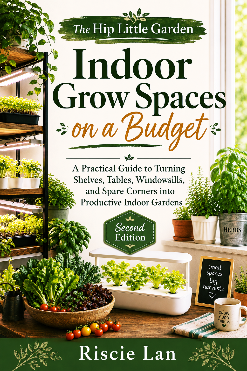 The Hip Little Garden: How to Set Up a Grow Space on a Budget book cover